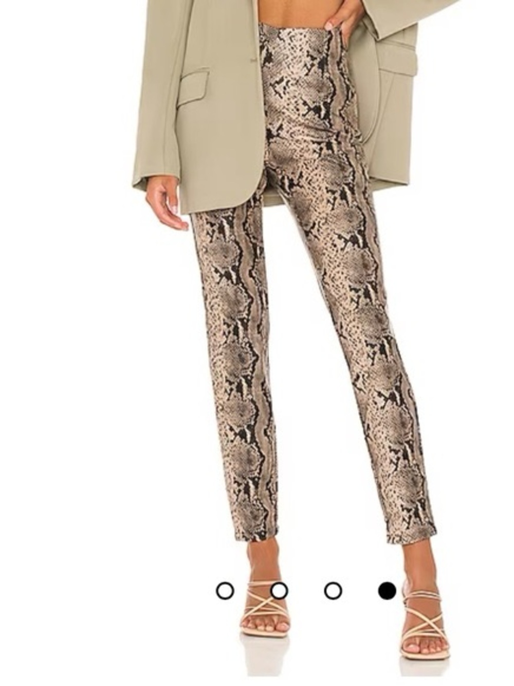 superdown Brown and Black Snake Print Kids Leggings